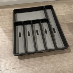 Large Silverware Tray Kitchen Drawer Organizer