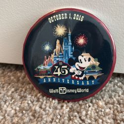45th Anniversary Disney Button