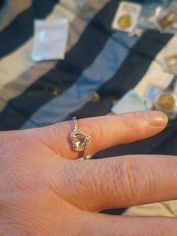 Beautiful heart promise or engagement ring