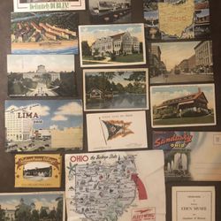 17 Piece Vintage/Antique Ohio-The Buckeye State Souvenir Lot-Postcards-Photos
