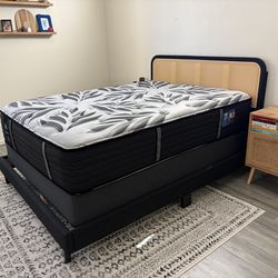 Queen Bed Frame and Side Tables