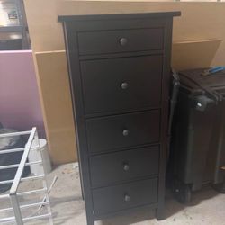 5 Drawer With Lingerie Chest — Espresso Brown