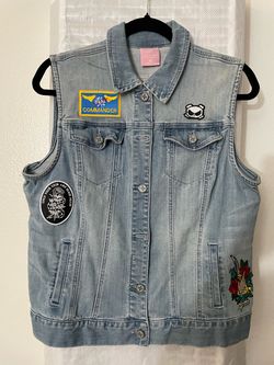 womens denim vest