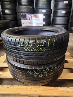 235 55R 19 USED TIRES MICHELIN 2355519 USED TIRES (PAIR) MOUNT BALANCE INCLUDED