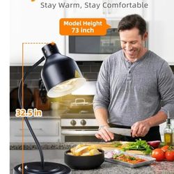 Commercial Food Warmer Lamp with 2 Bulbs