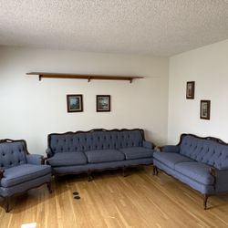 Vintage Matching Sofa,  Love Seat and Chair