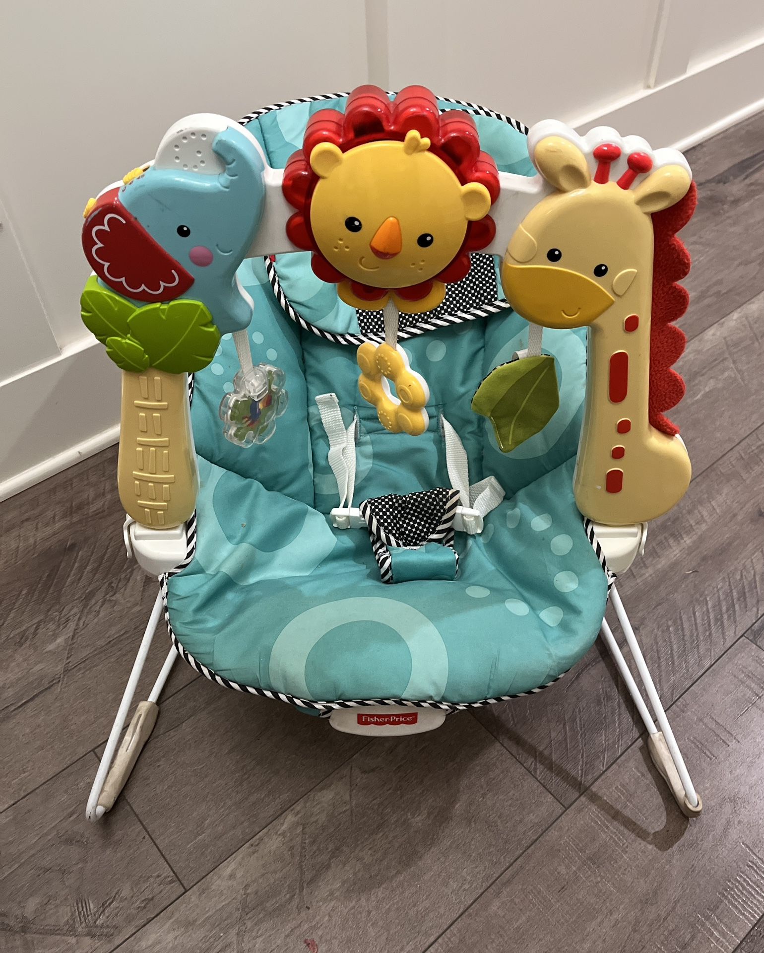 Fisher Price 2 in 1 Sensory Stages Baby Bouncer that lights up and plays sounds