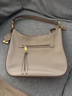 Marc Jacobs Gray Leather Hobo Bag