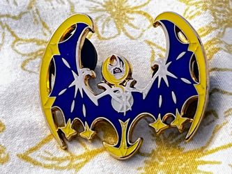 Lunala Genuine Official Pokemon Enamel Pin Badge Moon Sun 2016 Nintendo