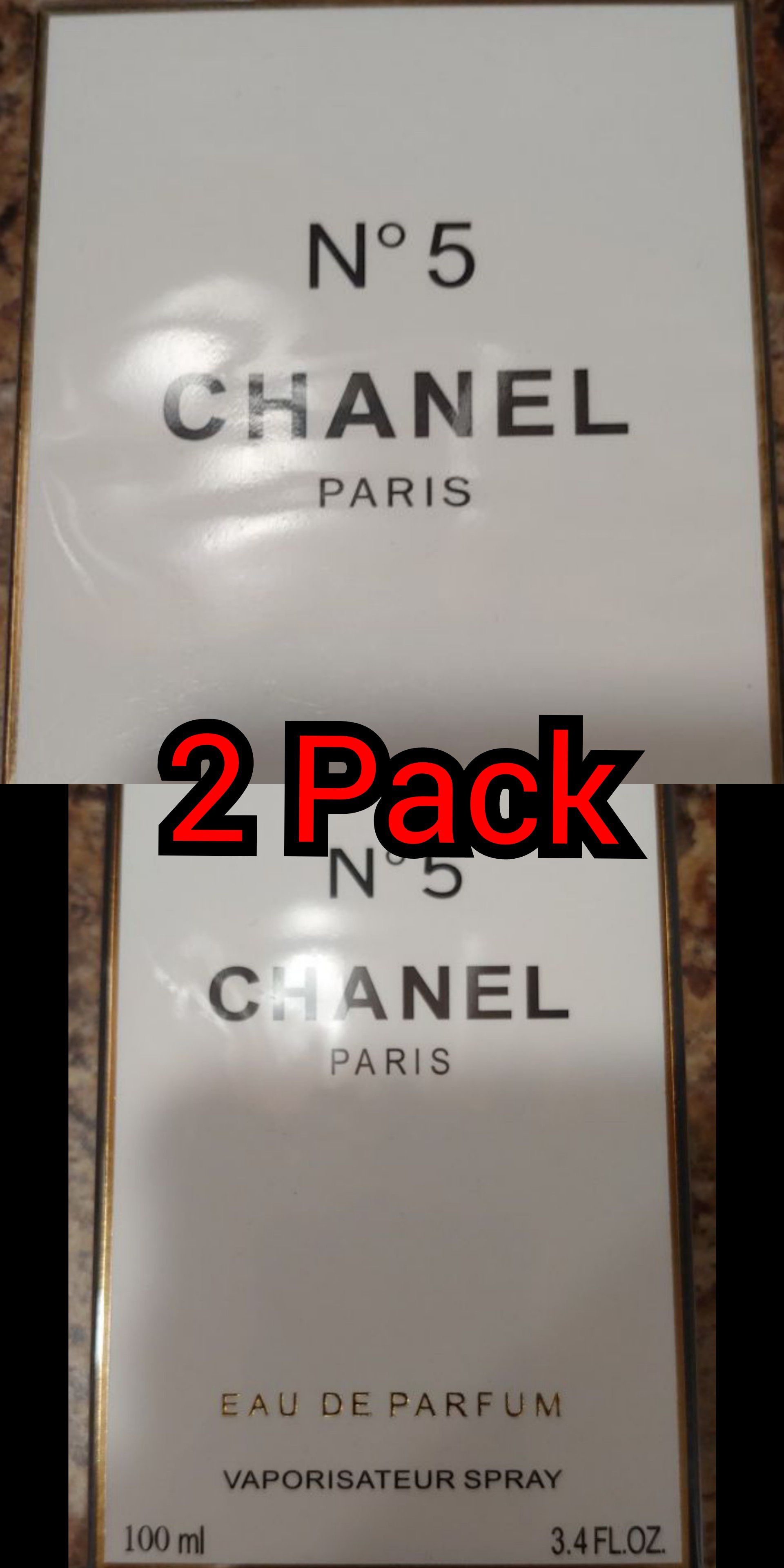 2 Pack - Chanel No 5 Women's Perfume - Each is 3.4 FL OZ