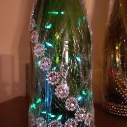 Flowers Forever Wine Bottle