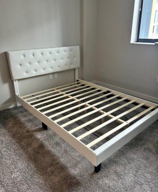 QUEEN Size Bed Frame With Mattress New Bedroom Furniture Set Platform Bed Cama Queen NUEVA