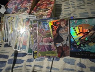 One Piece Cards and boxes