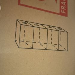 4 Tier Black Bookshelf New