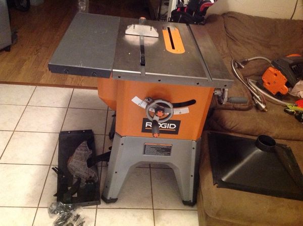 Ridgid R4512 Cast Iron Table Saw Great Shape Just Needs Switch Wired In And A Fence Discounted Only 165 Tomorrow For Sale In Irving Tx