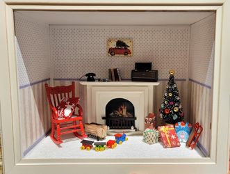 Christmas PRESENT, GIFT, Christmas handmade miniature frame /Wooden framed Box