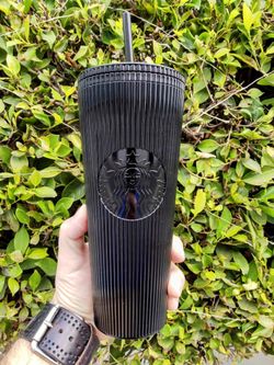 2024 JANUARY WINTER RELEASE NEW STARBUCKS PLASTIC COLD CUP PLEATED METALLIC BLACK  24 oz for Sale in Los Angeles, CA - OfferUp