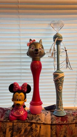 Disney wands for girl and a lamp