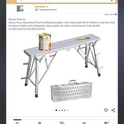 Heavy Duty Scaffolding Ladder Up To 6.6ft