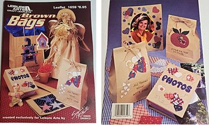 BOOK Brown Bags Leisure Arts Craft Leaflet #1659