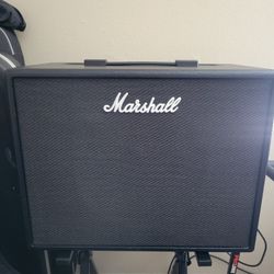 "Marshall CODE50 Modeling Amp in great condition. 50 Watts with a 12" speaker. Includes 100 presets and Bluetooth control via the Marshall Gateway app
