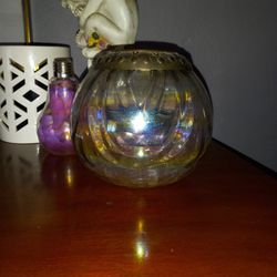 Glass Candle Holder Decorative Bowl