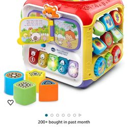 VTech Sort and Discover Activity Cube (Frustration Free Packaging), Red $20