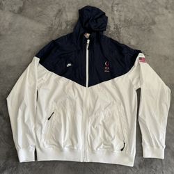 Bejing Team USA 2008 Olympic Athlete Nike Tech Jacket Men’s XL
