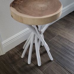 Live Wood End Table