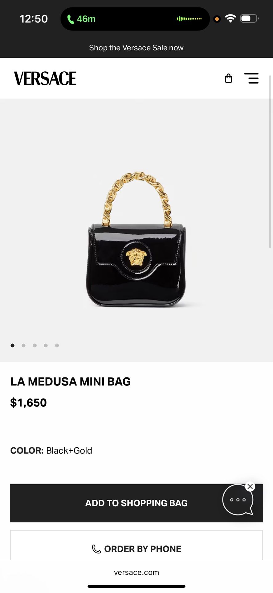 Versace La Medusa Mini Bag