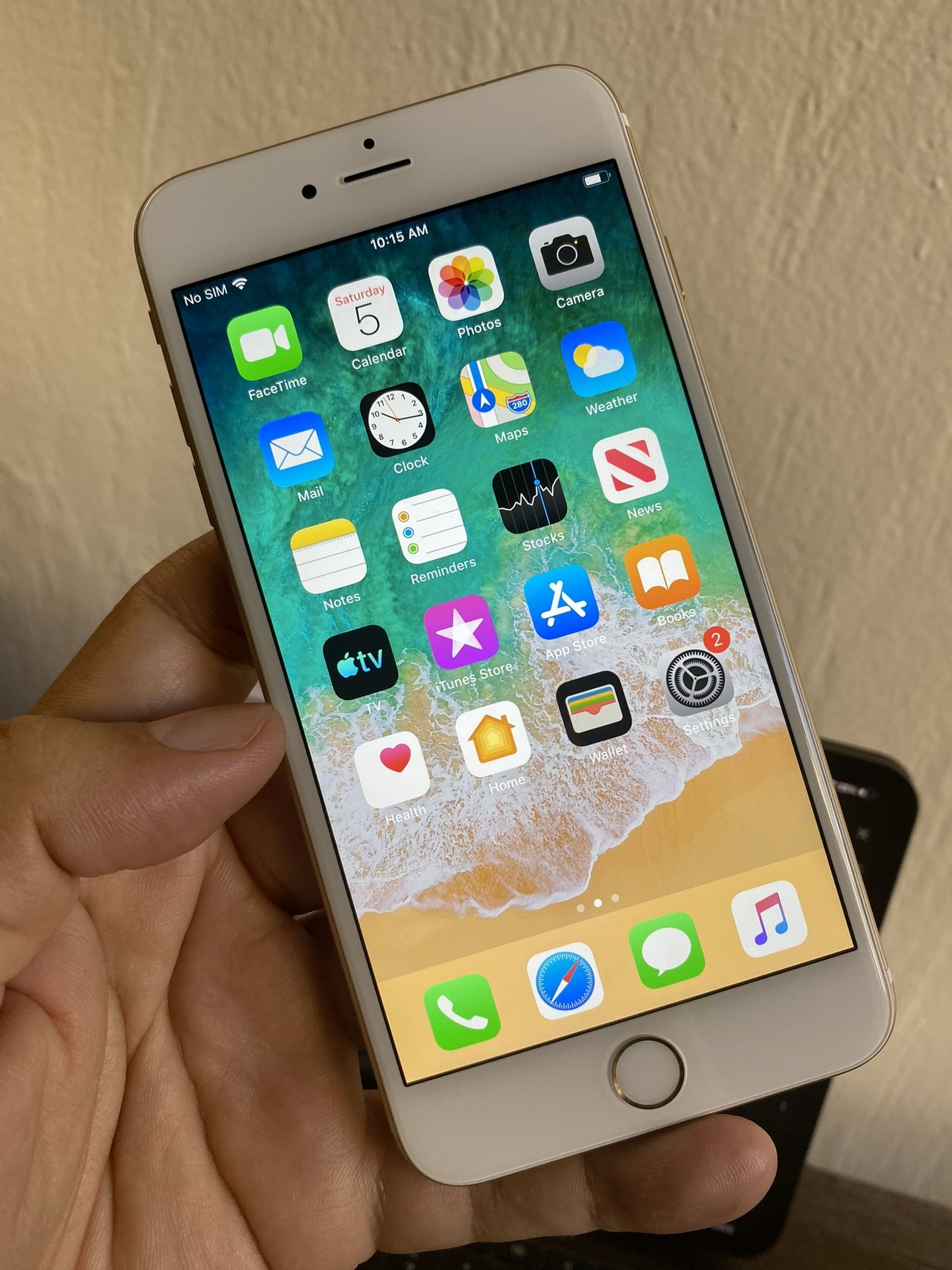 Unlocked Gold iPhone 6 Plus 128GB 99% Battery