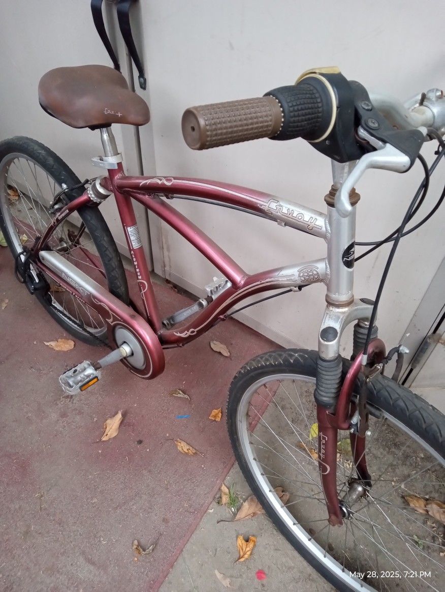 ALUMINUM Cruiser Bike 26" Aluminum Wheels