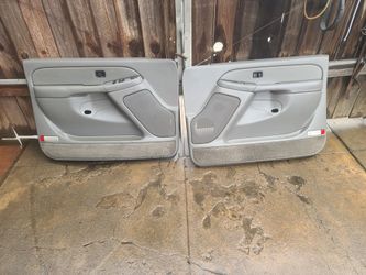 Silverado Sierra Light Gray Electric Window Door Panels