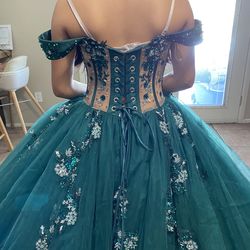 Emerald Green Quinceañera Dress