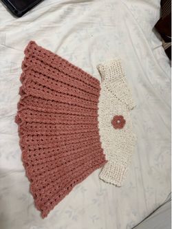 Handmade Crocheted Baby Dress