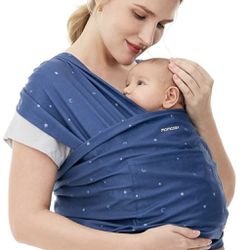 Momcozy Baby Wrap Carrier, Ergonomic Infant Slings for Newborn to Toddler 8-35 lbs, Adjustable Baby Wrap for Adult Fits Sizes XXS-XXL, Easy to Wear Ba