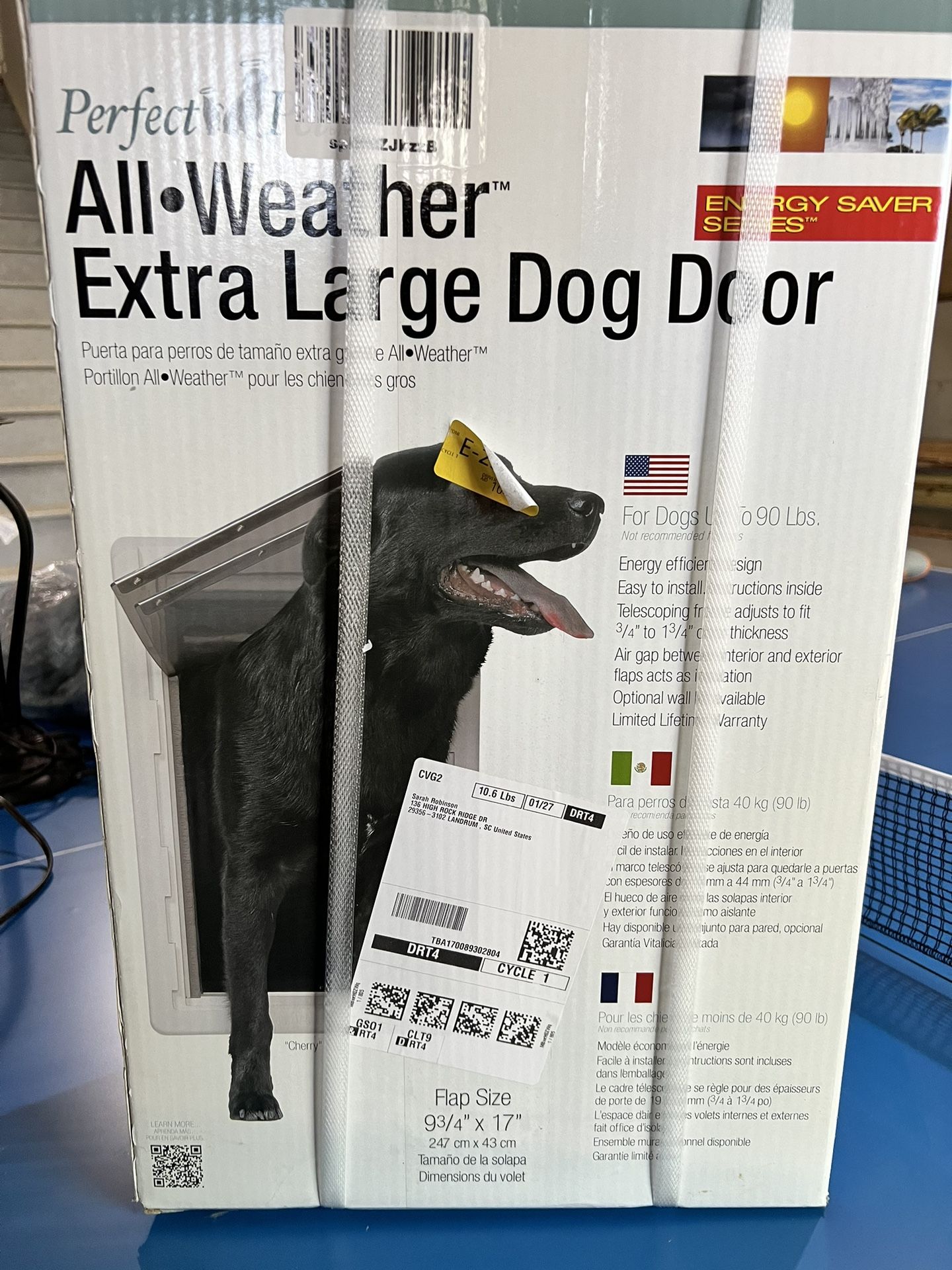 Large Dog Door For Wall Or Door Insert