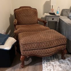Arm Chair And Ottoman 