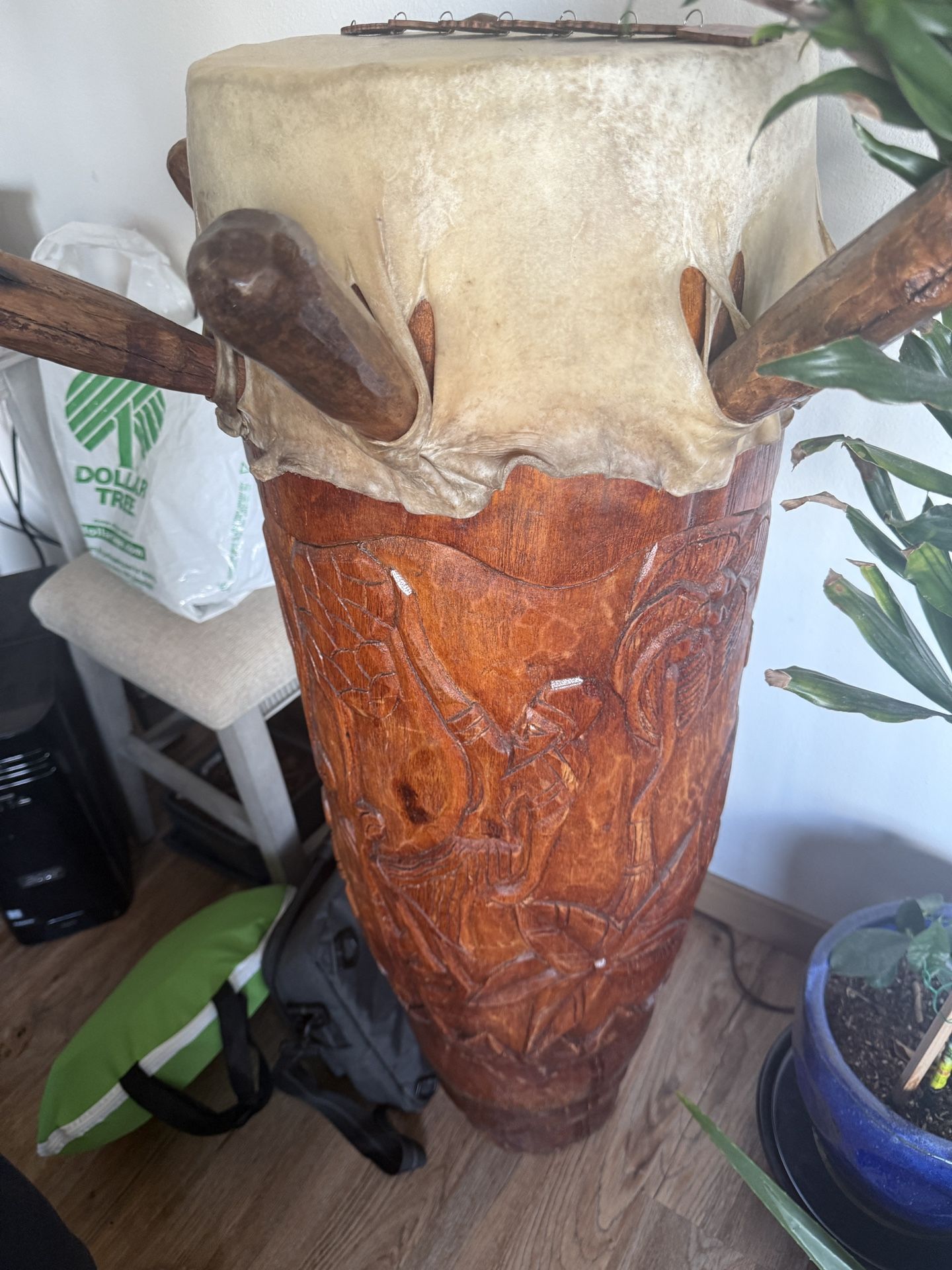 Antique Ceremonial Rasha Drum