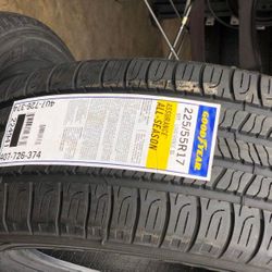 225/55r17 Goodyear New Installed And Balanced