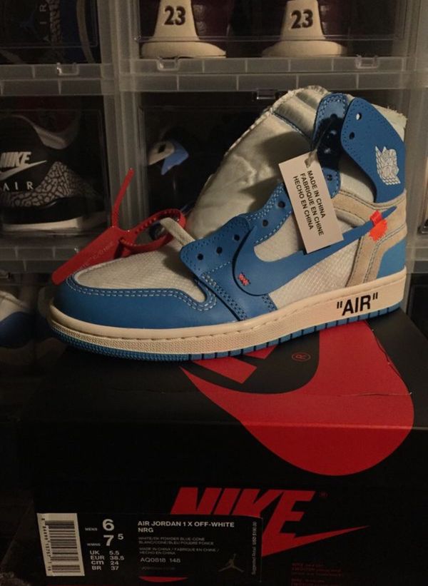 white jordan 1 size 6