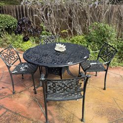 Black Cast Iron table For Sale! 