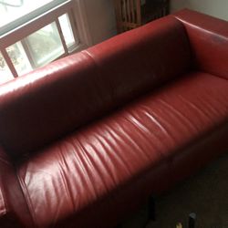 Buy The Red  Couch And Get The Brown Ines For Free