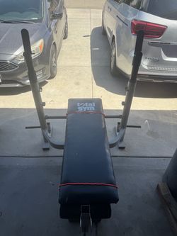 250lb including bar plus bench