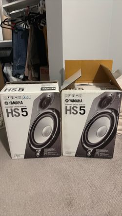 Black HS5 Studio Monitors