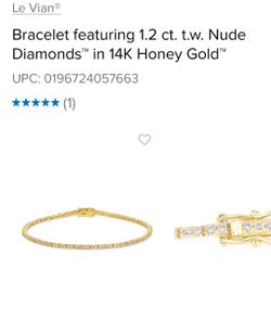 Levian 1.2 ct Nude Diamond Tennis Bracelet 