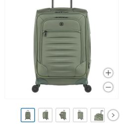 New Swissgear 8099 Expandable Spinner Carry-On available in green and black. Sells for $99 plus tax at Costco