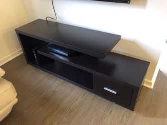 Espresso TV Stand (like new) - 23.75'' H x 15.50'' W x 59.25'' D