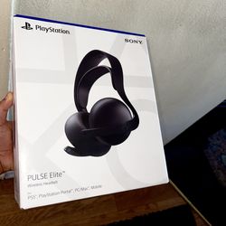 Black Sony Pulse Elite Wireless Headset for PlayStation 5