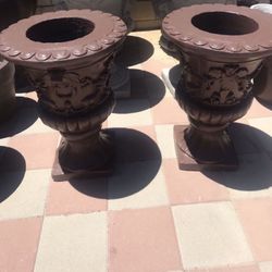 New Flower Pots Made Out Of Cement Perfect Gift 